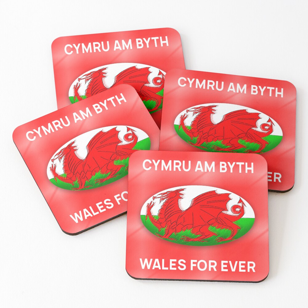 Item preview, Coasters (Set of 4) designed and sold by myWalesCymru.