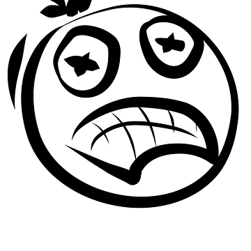 Artwork thumbnail, Scared Face Icon Emoticon Style Design Funk by krysoth