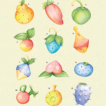 Vorschaubild zum Design Beeren von Hoenn von Natalee Ryan