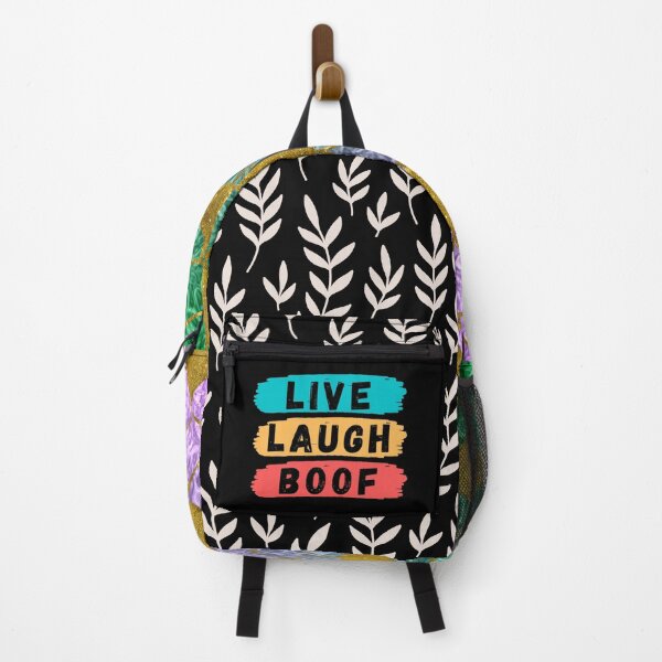 Aperçu de l'œuvre Live Laugh Boof - Typographie rétro colorée | Mème ironique drôle créée et vendue par Delandor.