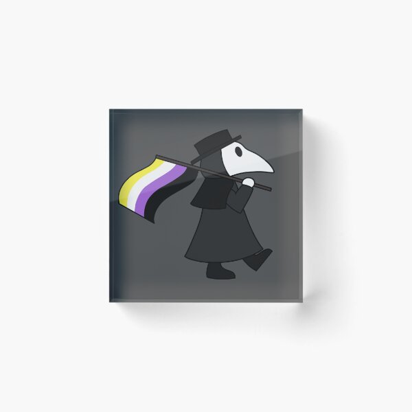 Item preview, Doctor de la peste con bandera no binaria designed and sold by DoesArtAndStuff.