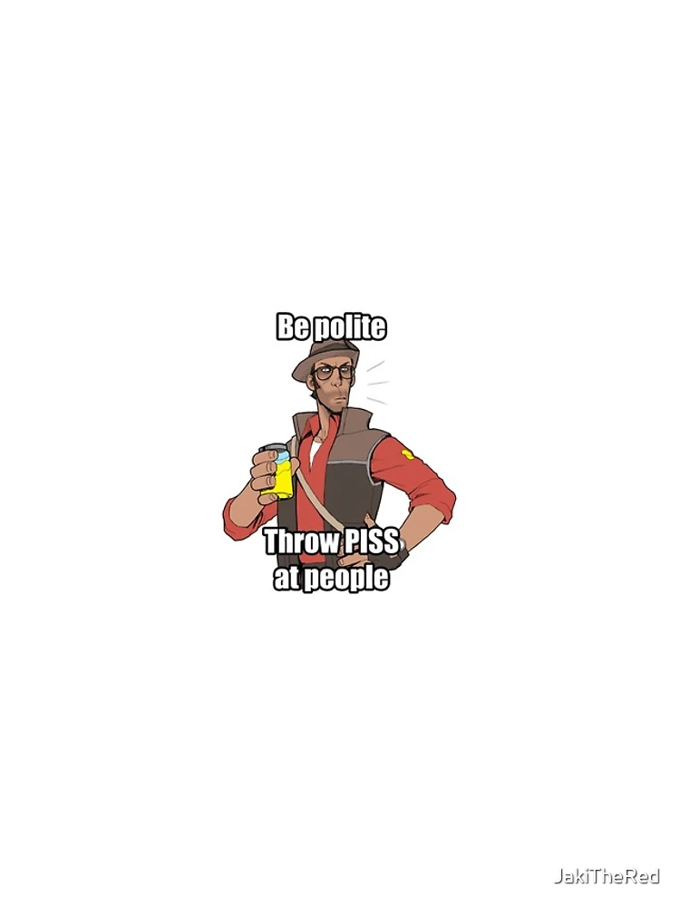 Thumbnail 4 of 4, iPhone Case, Team Fortress 2 JARATE meme designed and sold by JakiTheRed.