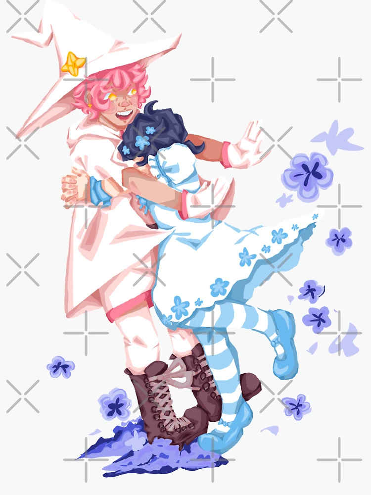 Aperçu 3 sur 3. Sticker avec l'œuvre Fleurs étoilées créée et vendue par miksuna.