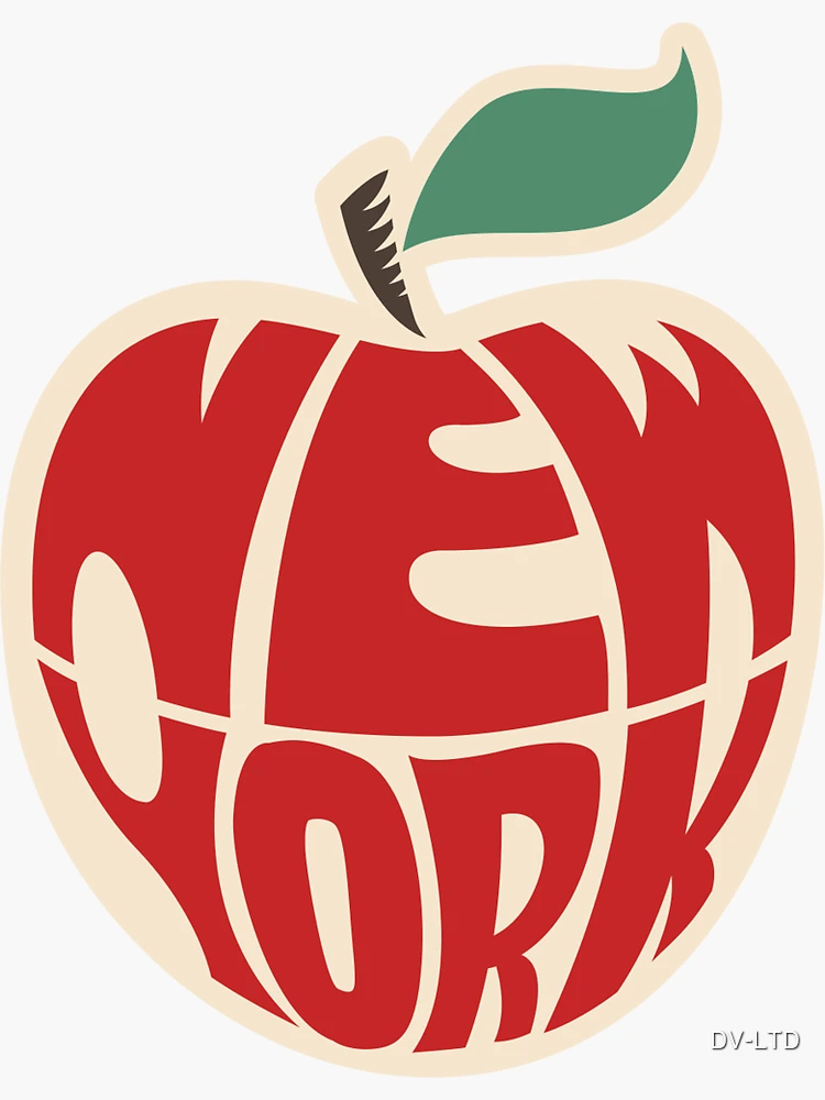 Imagen 3 de 3, Pegatina con la obra Nueva York La Gran Manzana Estados Unidos América, diseñada y vendida por DV-LTD.