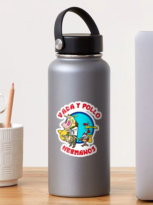 Imagen 1 de 3, Pegatina con la obra Vaca y pollo, diseñada y vendida por UnionTee.