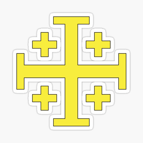 Artikelvorschau, Jerusalem, Kreuzfahrer, fünffaches Kreuz Gold entworfen und verkauft von 411drpkv4c.
