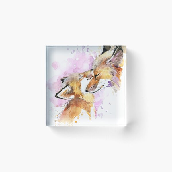Item preview, Hermoso diseño de madre Fox y Cub Acuarela. designed and sold by DV-LTD.