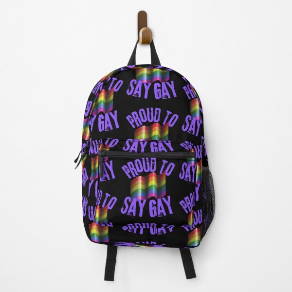 Item preview, Proud To Say Gay Colorful Flag Slogan Design designed and sold by EarthArtDesigns.
