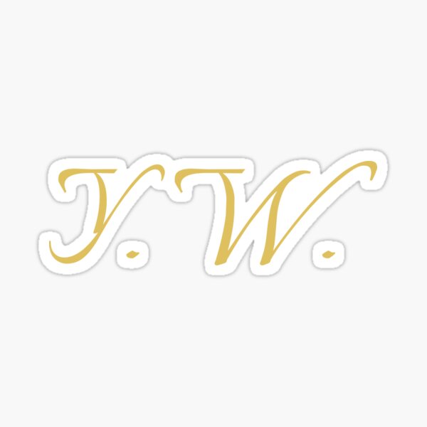 Artikelvorschau, YW-Initialen | Goldener Schriftzug | Personalisierte Geschenke entworfen und verkauft von Avo And Sriracha.