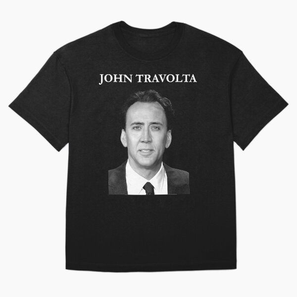 Item preview, Nicolas Cage John Travolta cara a cara hombres designed and sold by RosalindaRojas.