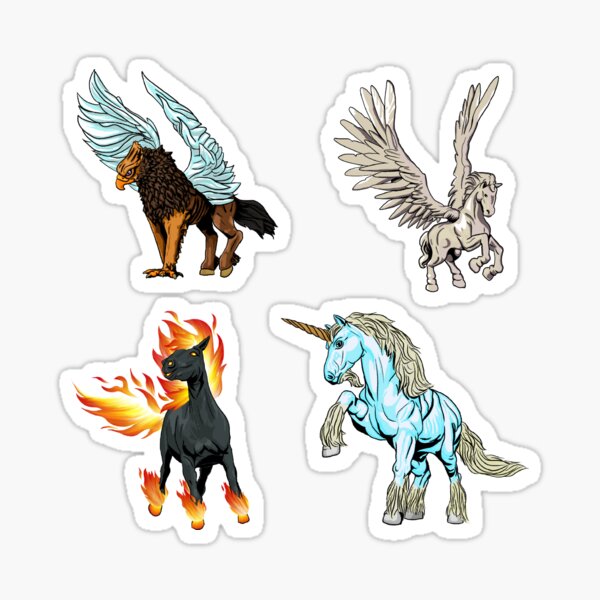 Aperçu de l'œuvre DND Hippogriff Pegasus Nightmare Ensemble Licorne créée et vendue par Black-Orc.