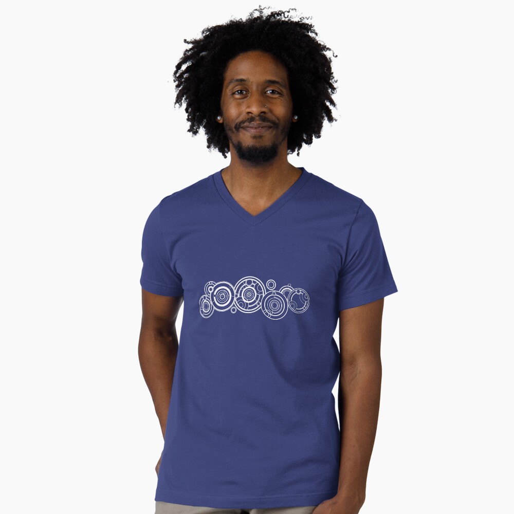 Vista previa del artículo con la obra «Camiseta de cuello en V», diseñado y vendido por Jess Willow.