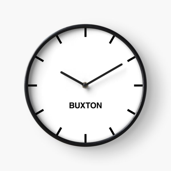 Item preview, Reloj de pared de la sala de prensa de la zona horaria de Buxton designed and sold by bluehugo.