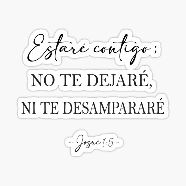 Item preview, Josué 1:5, Versículo de la Biblia en Español designed and sold by Aryam Quotes.