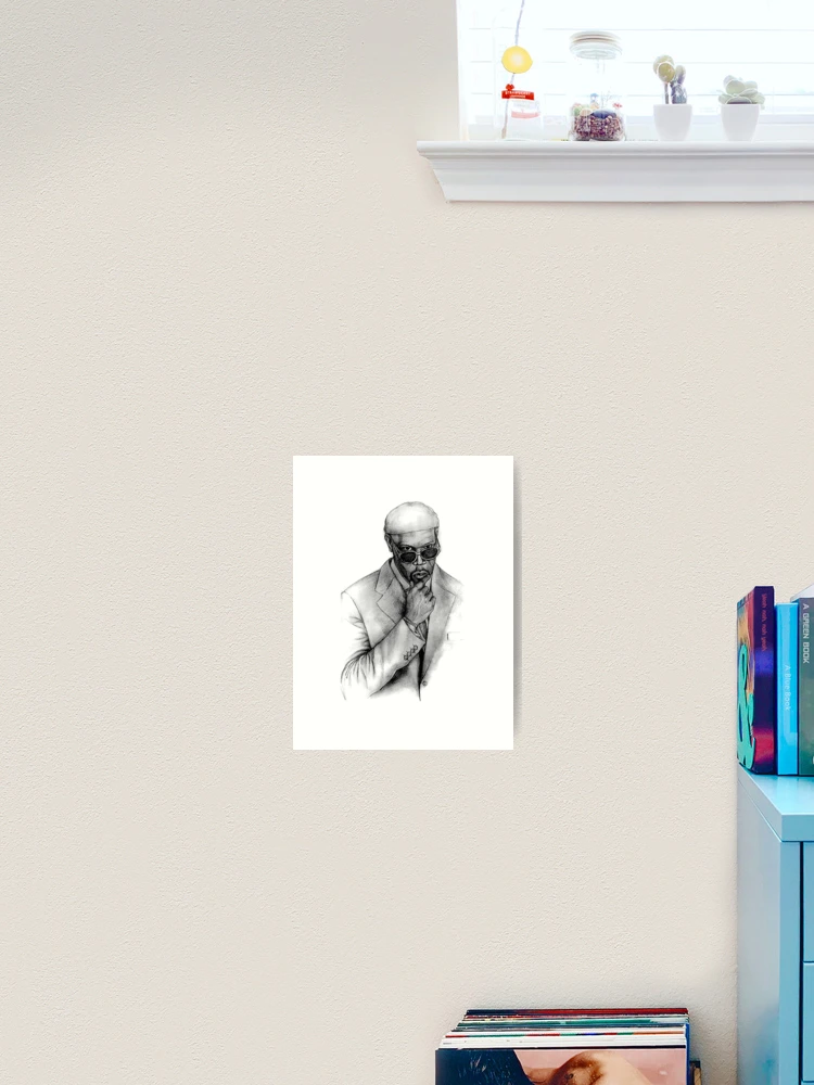 Thumbnail 2 of 3, Art Print, Samuel L. Jackson designed and sold by Paula Stirland.