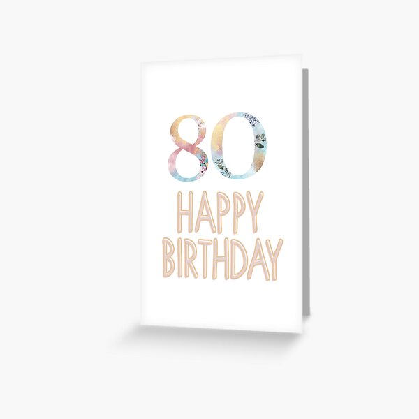 Aperçu de l'œuvre Joyeux 80e anniversaire créée et vendue par heidiza.