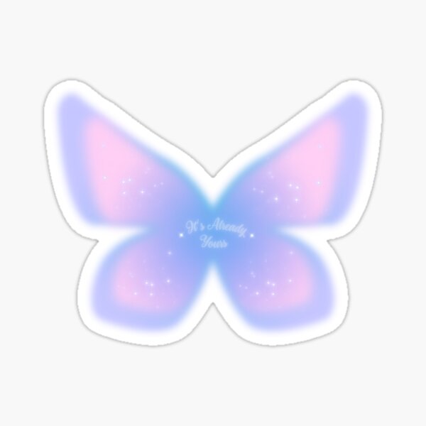 Aperçu de l'œuvre Affirmation, c'est déjà le vôtre, manifestez votre meilleur, manifestez mon lendemain, esthétique papillon dégradé créée et vendue par Inspired Life Creative.