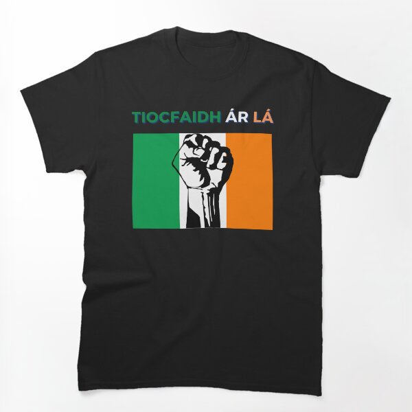 Item preview, Tiocfaidh ár lá - bandera irlandesa verde blanco naranja puño levantado nuestro día llegará designed and sold by Lu & Partners.
