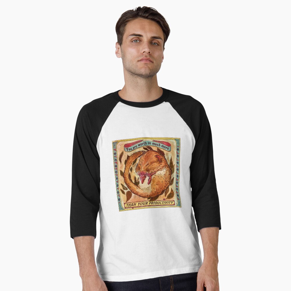 Aperçu de l'œuvre T-shirt baseball manches ¾ créée et vendue par Loki Propagandart.