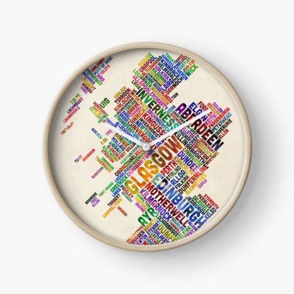 Item preview, Mapa de texto de tipografía de Escocia designed and sold by ArtPrints.