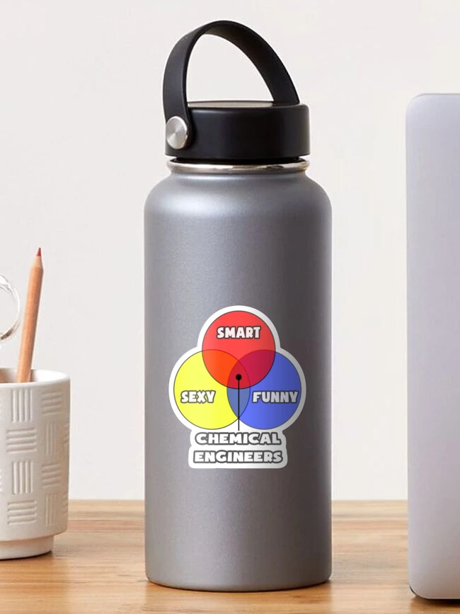 Thumbnail 1 of 3, Sticker, Venn Diagram ... Chemical Engineers designed and sold by TKUP22.