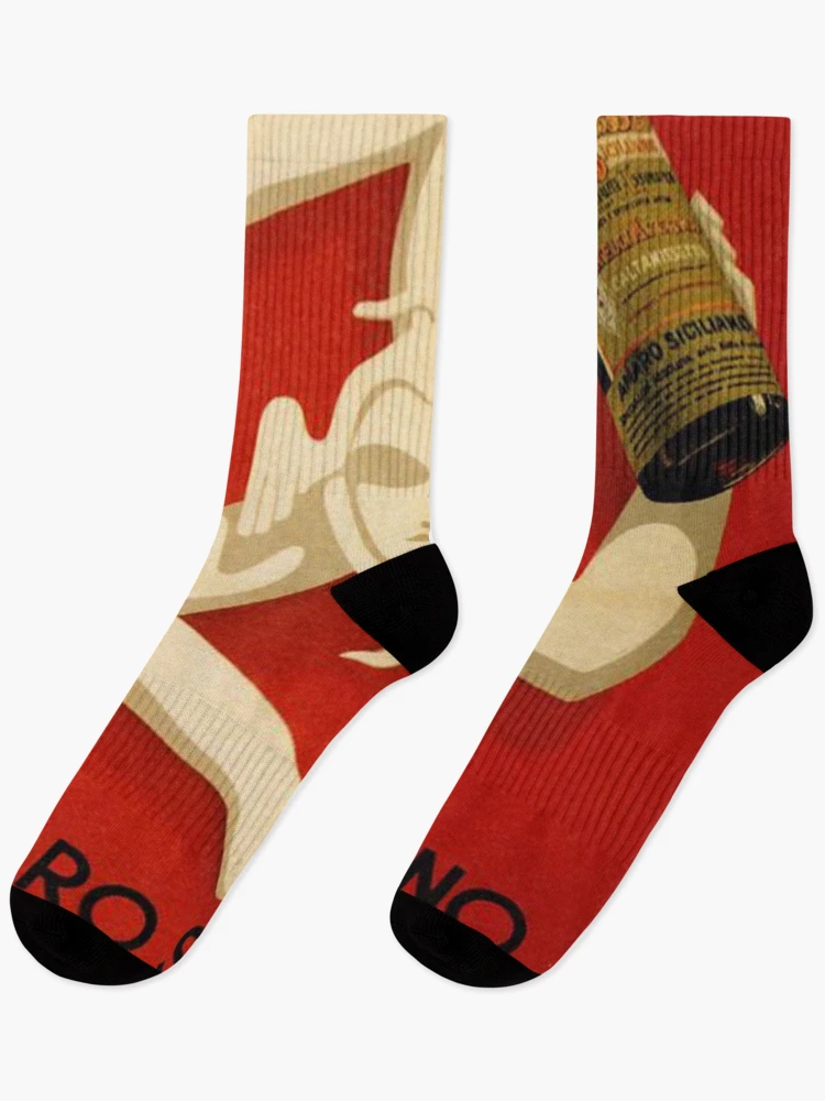 Thumbnail 1 of 5, Socks, Abstract Amaro Wine Poster designed and sold by siscy cgitx.
