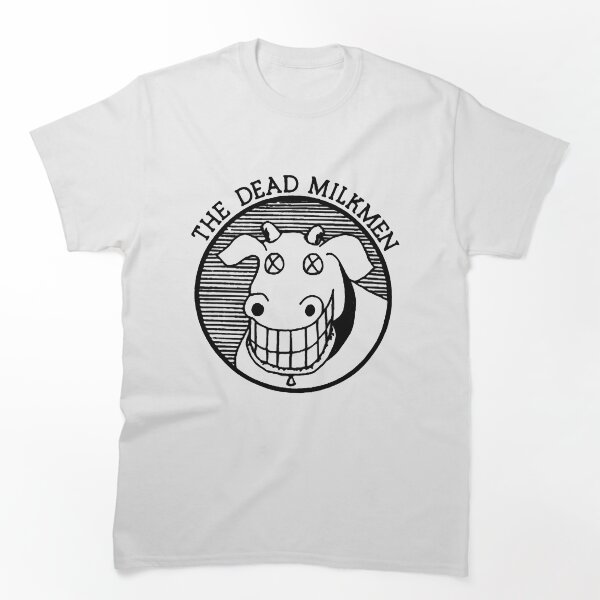 Aperçu de l'œuvre DEAD MILKMEN COW LOGO BLANC Vache adulte sous licence créée et vendue par AlabaJuan.