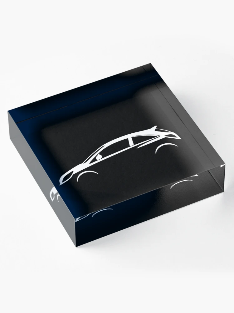 Thumbnail 4 of 5, Acrylic Block, Car silhouette D designed and sold by turnerco.
