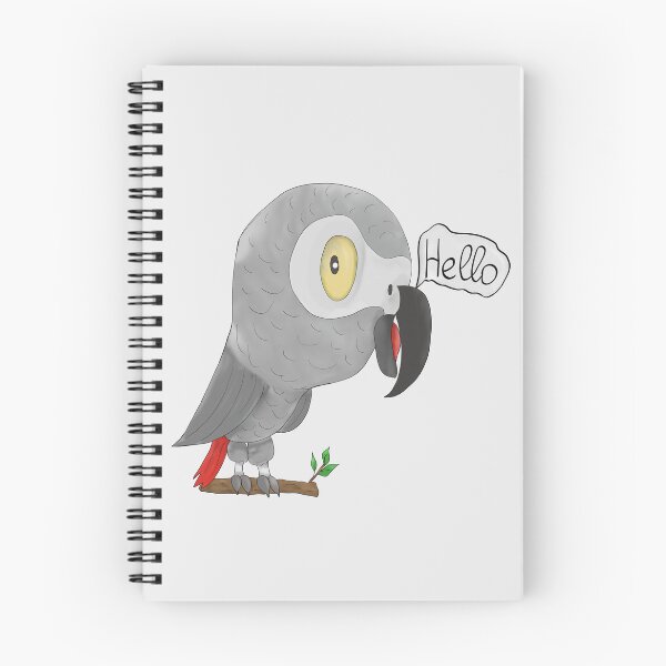 Item preview, Funny african grey parrot designed and sold by Antiope33.