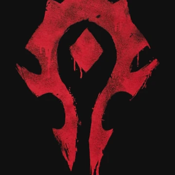 Aperçu de l'œuvre Le t-shirt classique du logo de la horde sanglante de katiaros133