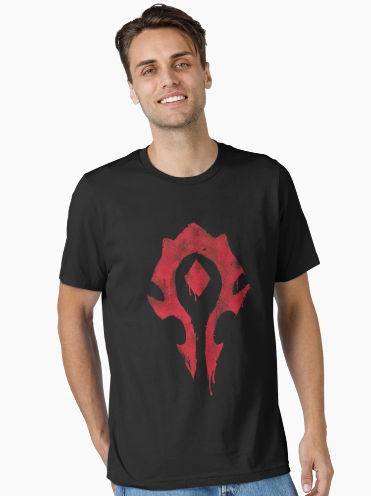 Aperçu 2 sur 7. T-shirt essentiel avec l'œuvre Le t-shirt classique du logo de la horde sanglante créée et vendue par katiaros133.