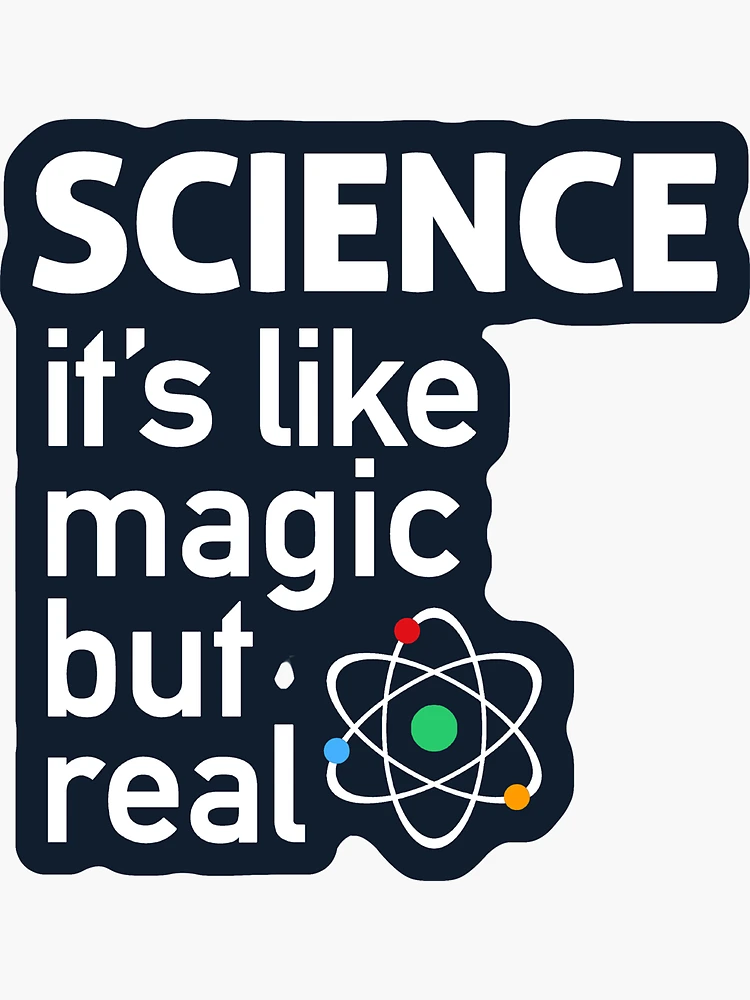 Imagen 3 de 3, Pegatina con la obra CIENCIA: Es como magia, pero real, diseñada y vendida por BootsBoots.
