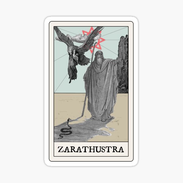 Aperçu de l'œuvre Tarot de Zarathoustra de Nietzsche créée et vendue par SorrowKnowledge.