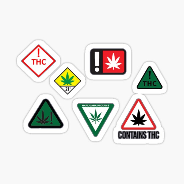 Aperçu de l'œuvre Contient du THC Cannabis créée et vendue par 1guy1girl.