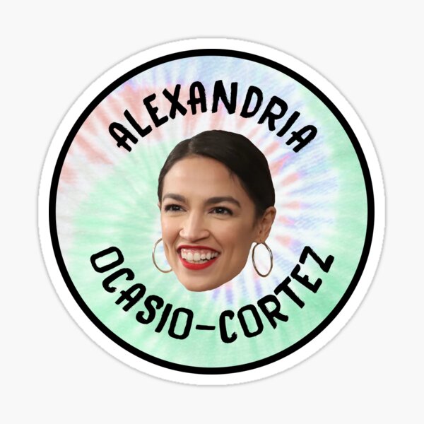 Aperçu de l'œuvre Alexandria Ocasio Cortez - Parti démocrate - Politique américaine créée et vendue par Picket Club.