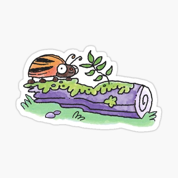 Aperçu de l'œuvre Bug sur un journal créée et vendue par doodledate.