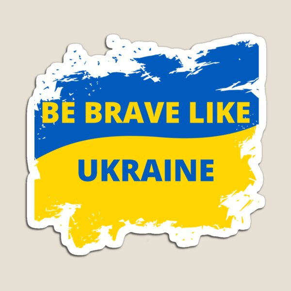 Aperçu de l'œuvre Soyez courageux comme l'Ukraine | Cadeau parfait créée et vendue par conikkib.