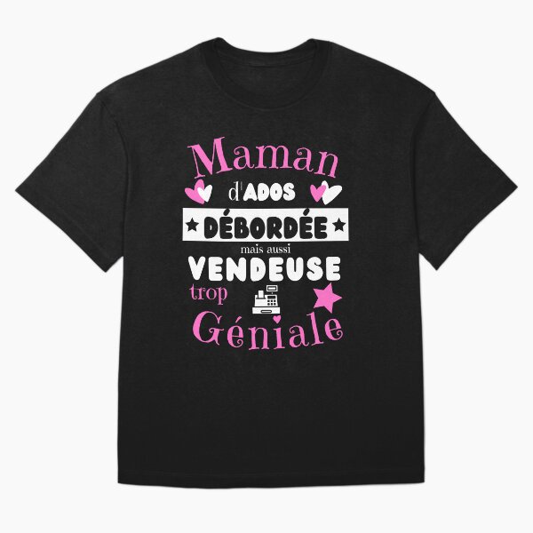 Aperçu de l'œuvre Cadeau Maman débordée vendeuse commerçante anniversaire créée et vendue par RomualdGR.