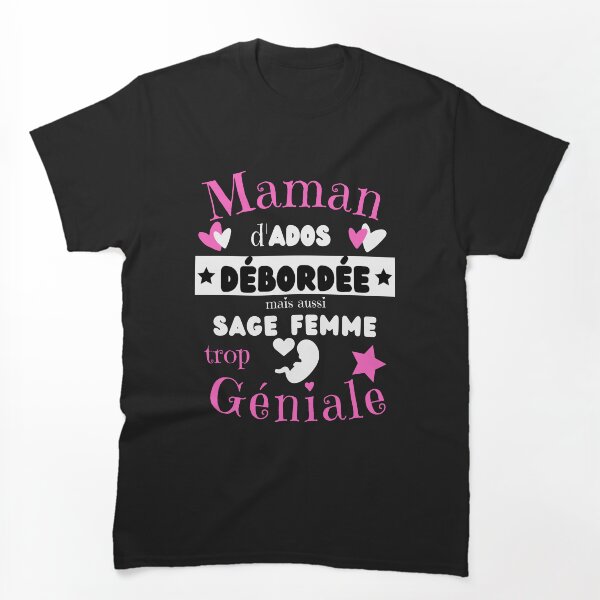 Aperçu de l'œuvre Cadeau Maman débordée sage femme anniversaire créée et vendue par RomualdGR.