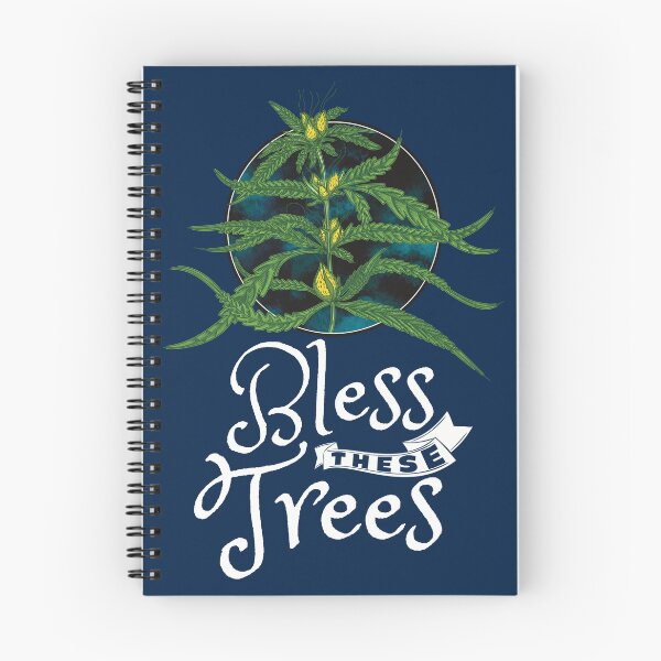 Artikelvorschau, Bless these trees green and blue-Marijuana plant-Beautiful abstract cannabis-Stoner Art entworfen und verkauft von YomeHayin.