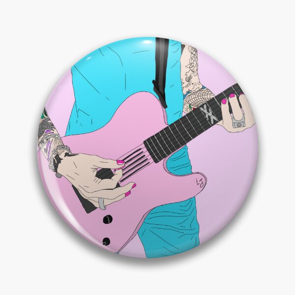 Item preview, Machine Gun Kelly Pink Guitar designed and sold by lyla19xx.