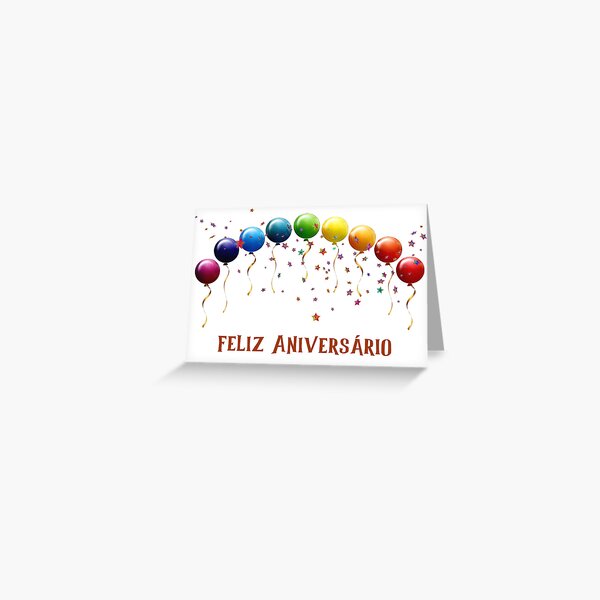 Item preview, Tarjeta de cumpleaños portuguesa con idioma portugués designed and sold by Pommallina.
