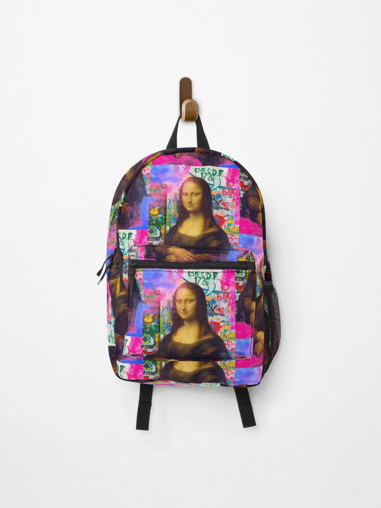 Thumbnail 1 of 3, Backpack, Mona Lisa designed and sold by Go Logo Designs.