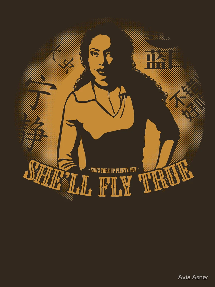 Thumbnail 7 of 7, Essential T-Shirt, She'll Fly True designed and sold by Avia Asner.