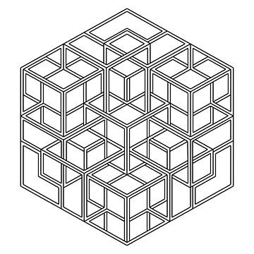 Artwork thumbnail, Impossible 3D Cube by StudioArteriana