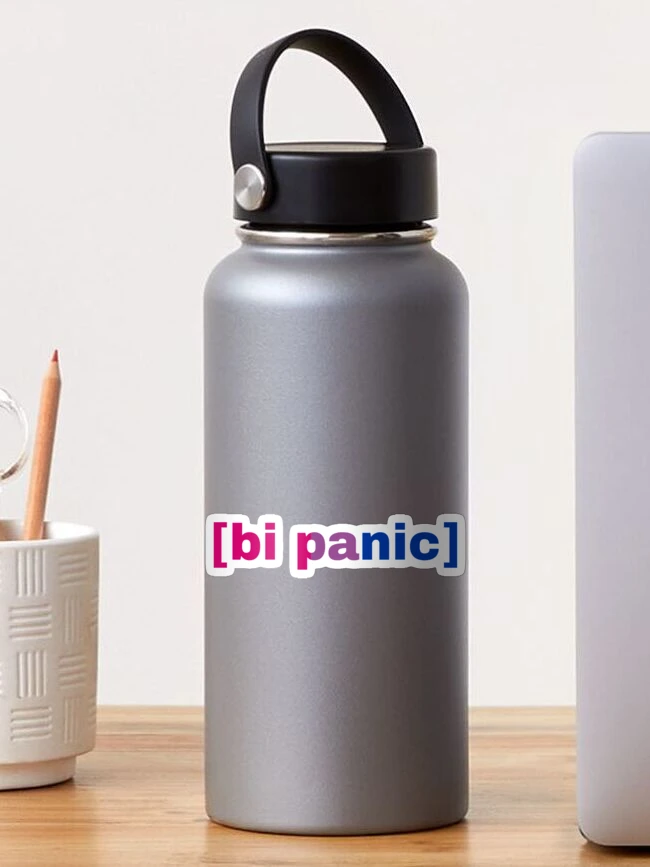Thumbnail 1 of 3, Sticker, Bi panic designed and sold by JustAnotherBee.