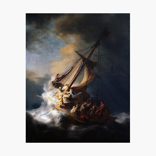 Aperçu de l'œuvre La tempête sur la mer de Galilée créée et vendue par warishellstore.