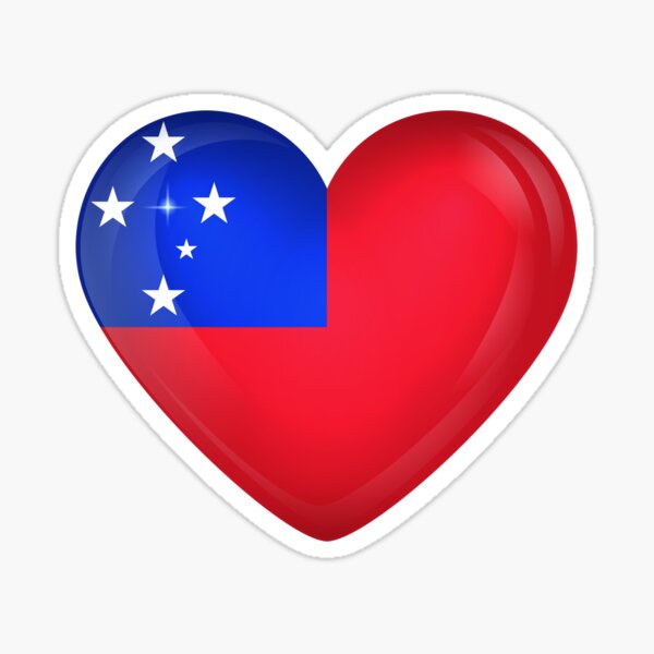 Aperçu de l'œuvre Mon cœur est à Samoa, Love Samoa. créée et vendue par ArtIsParty.