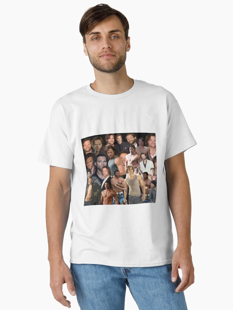 Imagen 2 de 7, Camiseta clásica con la obra collage de fotos de jared padalecki, diseñada y vendida por T-shirtakStore.