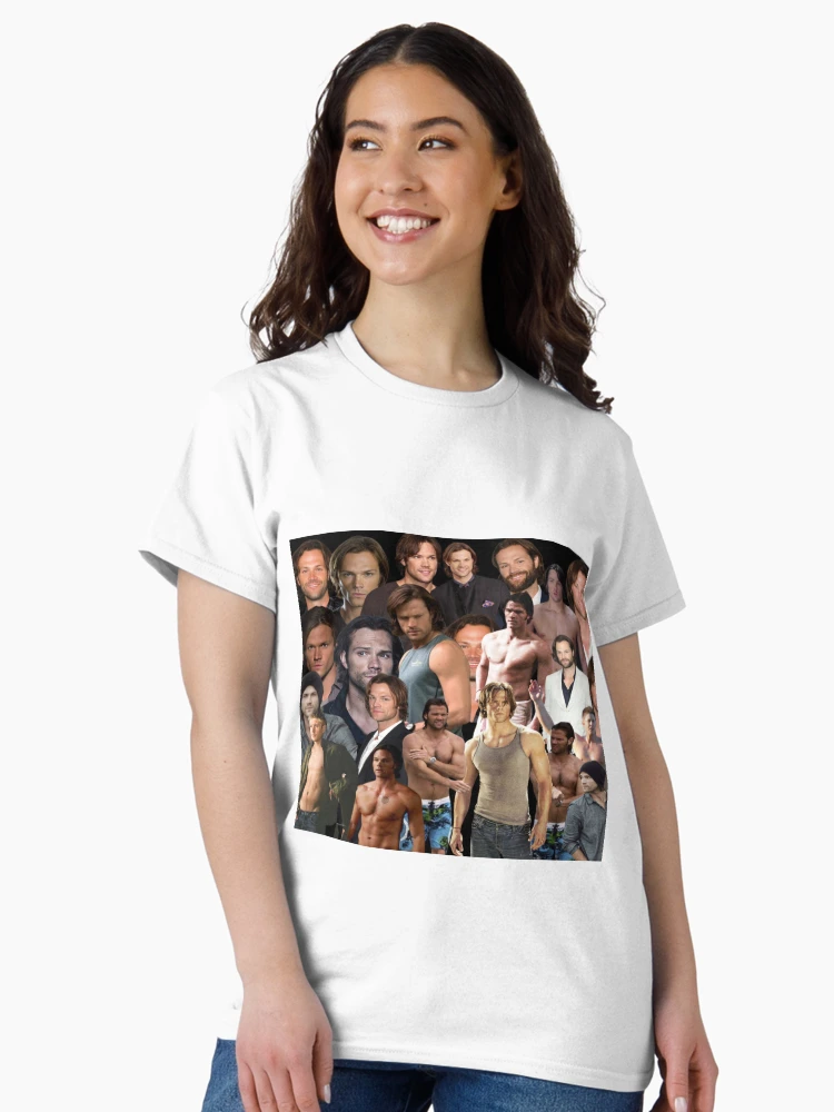 Imagen 3 de 7, Camiseta clásica con la obra collage de fotos de jared padalecki, diseñada y vendida por T-shirtakStore.